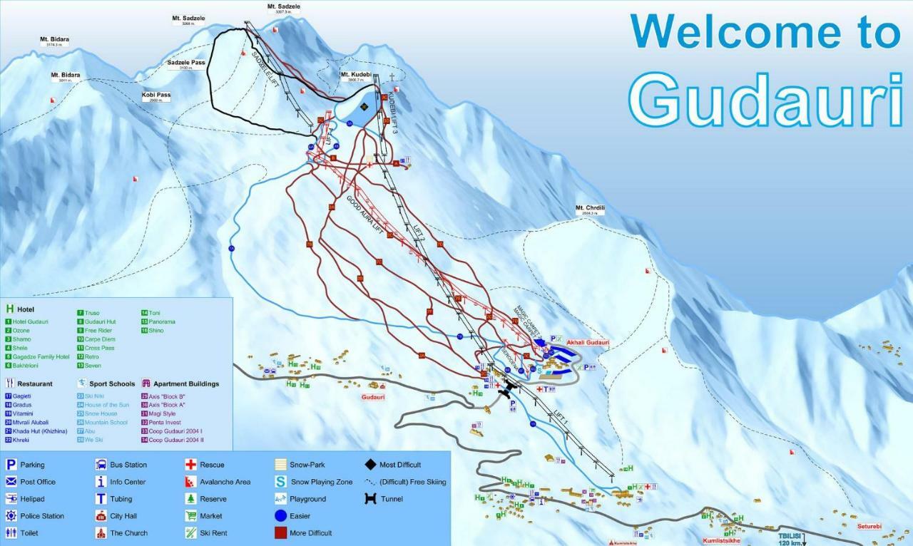 2-Room Apartment Nft Vista Gudauri 17- Near Ski Lift 외부 사진